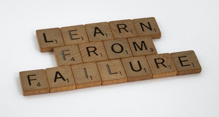 Failure learn positive lessons